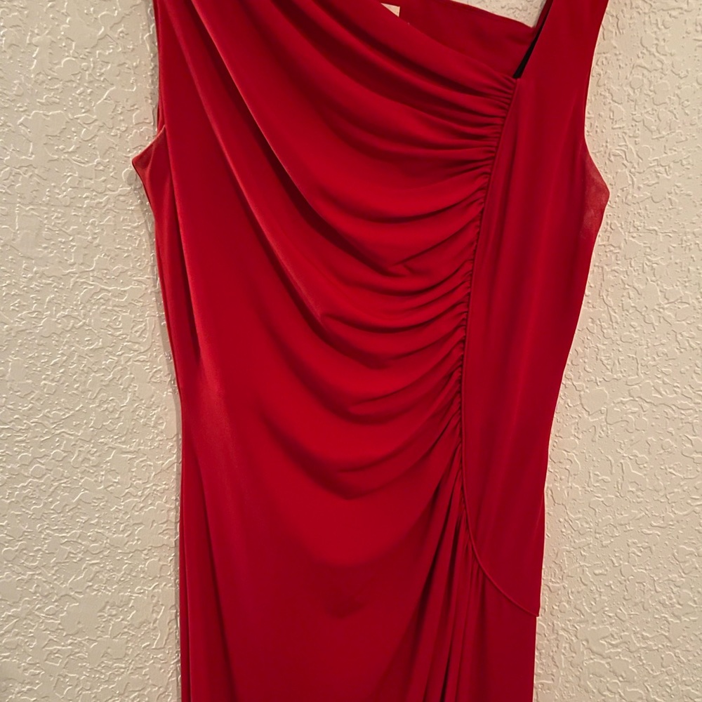 Red  long dress 60” from top to bottom perfect for a special occasion